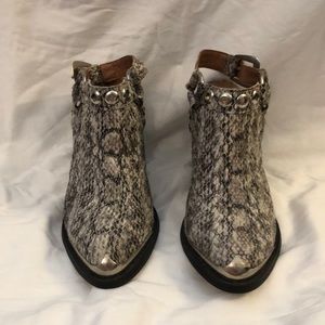Jeffrey Campbell Snakeskin Booties